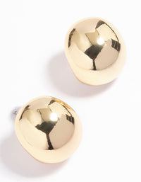 Gold Plated Mini Ball Stud Earrings - link has visual effect only