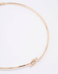 Gold Simple Knotted Choker Necklace - link has visual effect only