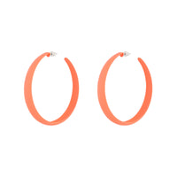 Pink Neon 3/4 Hoop Earrings - link has visual effect only