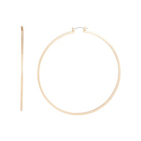 Polished Gold Large Hoop Earrings - link has visual effect only